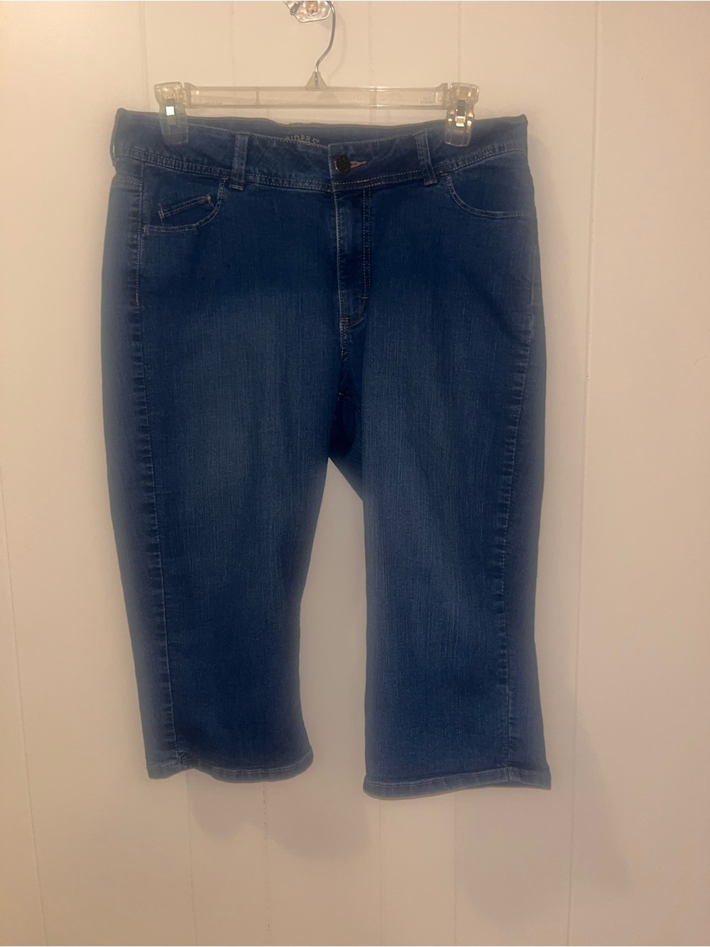 Riders by Lee Dark Blue Cropped Denim Capris